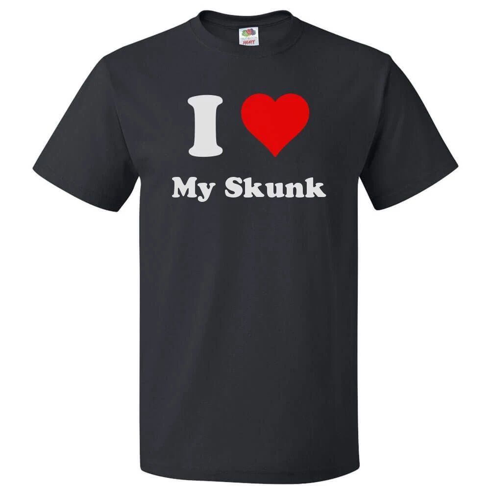 I Love My Skunk T shirt I Heart My Skunk Tee Unisex T-shirt, Sweatshirt, Hoodie, Long Sleeve Tee - T-Shirt, Sweatshirt, Hoodie