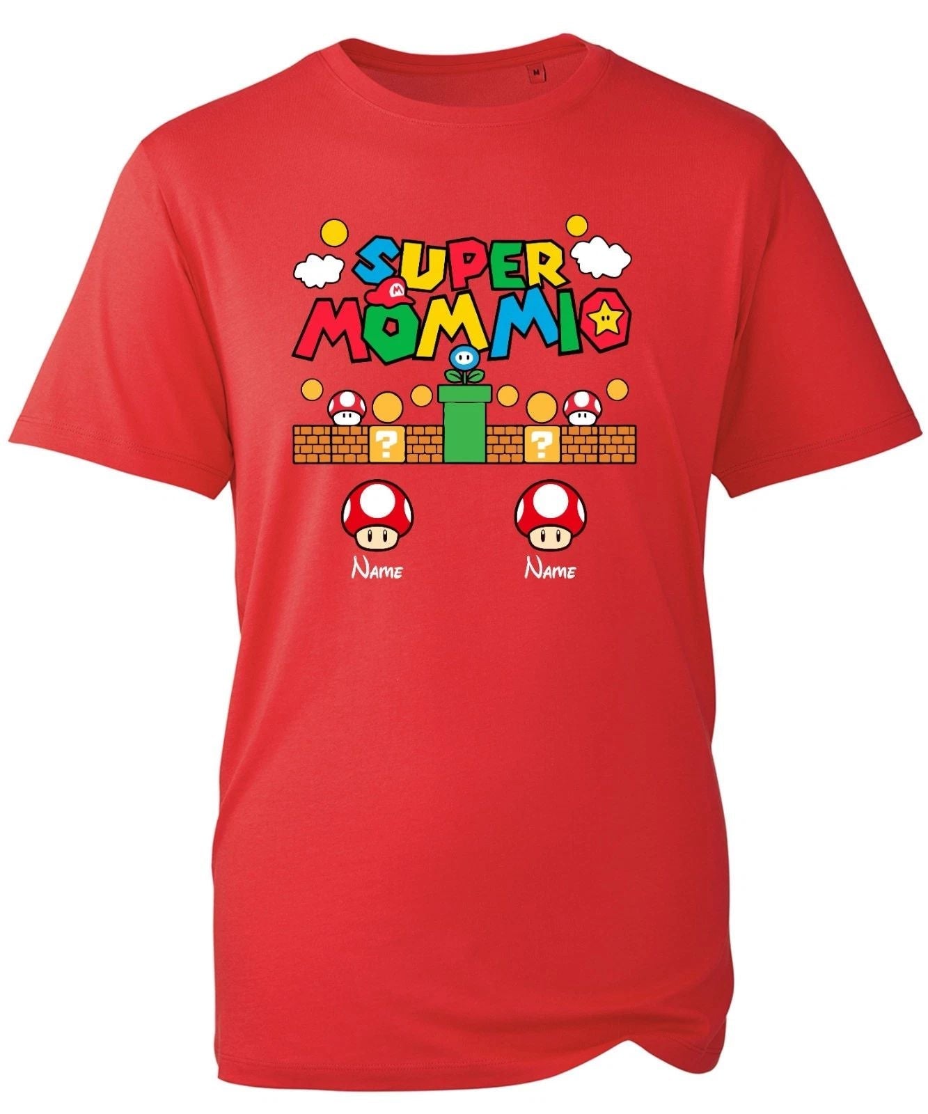 Custom Super Mummio Retro Gaming T-Shirt | Personalized Mother's Day Gift Top Unisex T-shirt, Sweatshirt, Hoodie, Long Sleeve Tee - T-Shirt, Sweatshirt, Hoodie