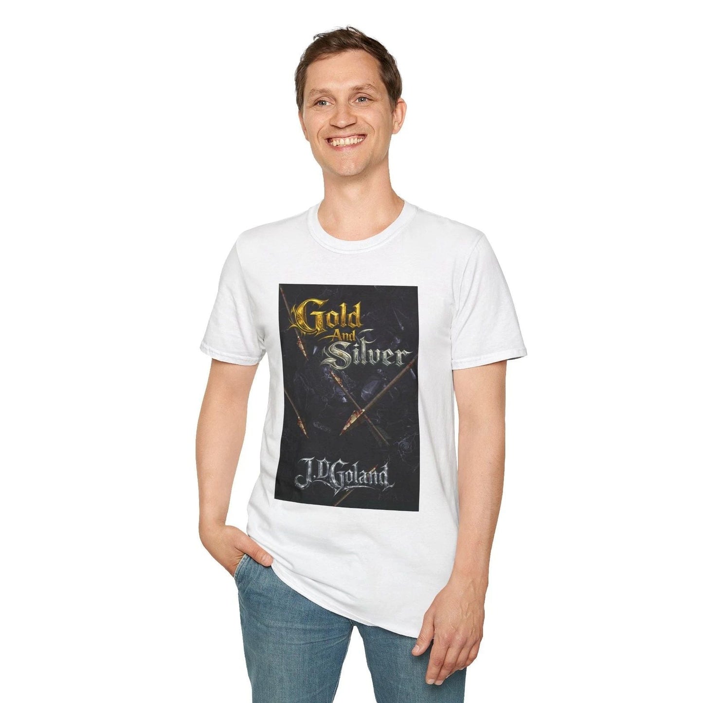 Gold and Silver Book Cover T-Shirt Unisex T-shirt, Sweatshirt, Hoodie, Long Sleeve Tee - T-Shirt, Sweatshirt, Hoodie