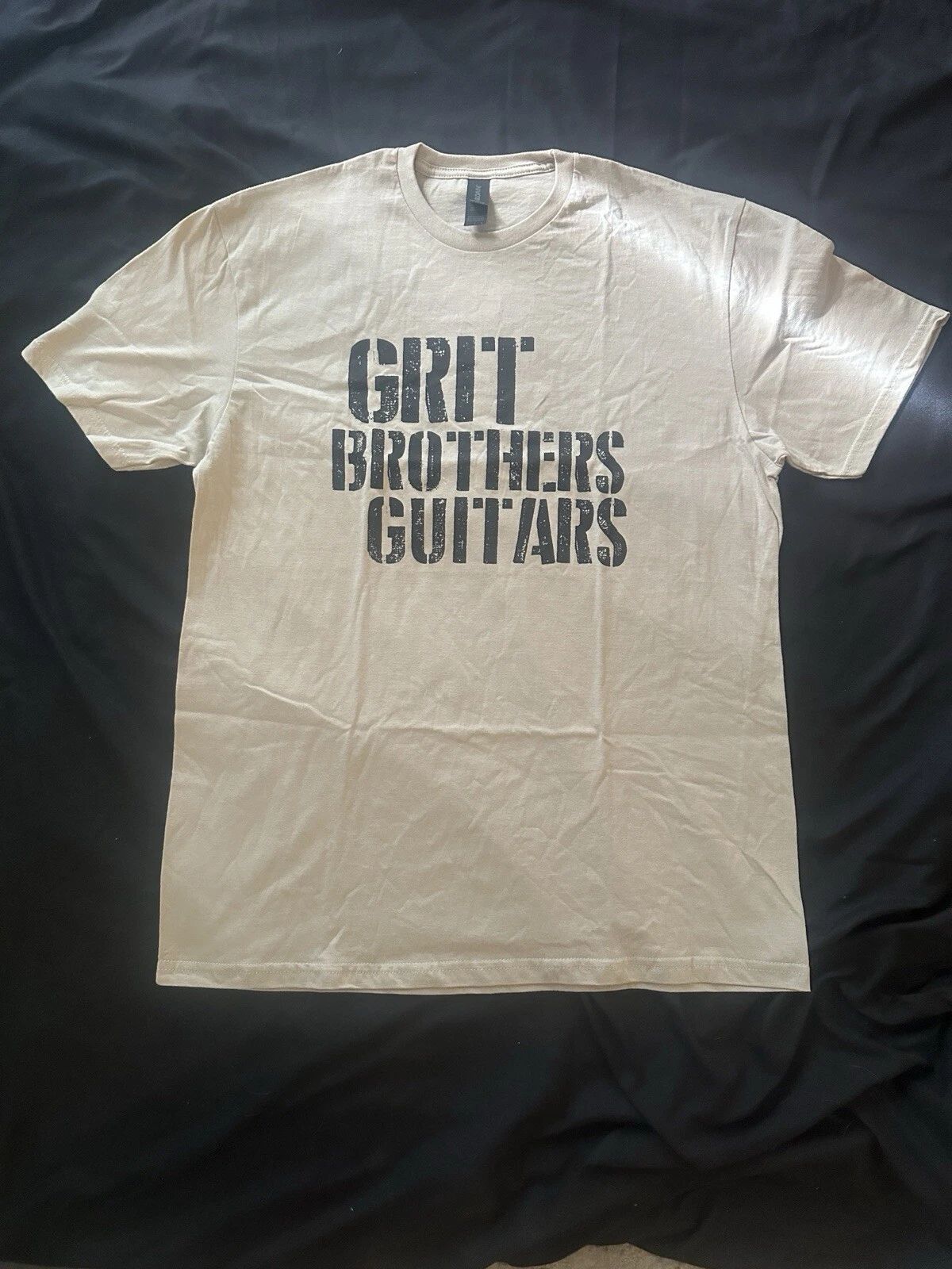 Grit Brothers Guitars Tee Shirt Gildan Soft style Tan - Large Unisex T-shirt, Sweatshirt, Hoodie, Long Sleeve Tee - T-Shirt, Sweatshirt, Hoodie