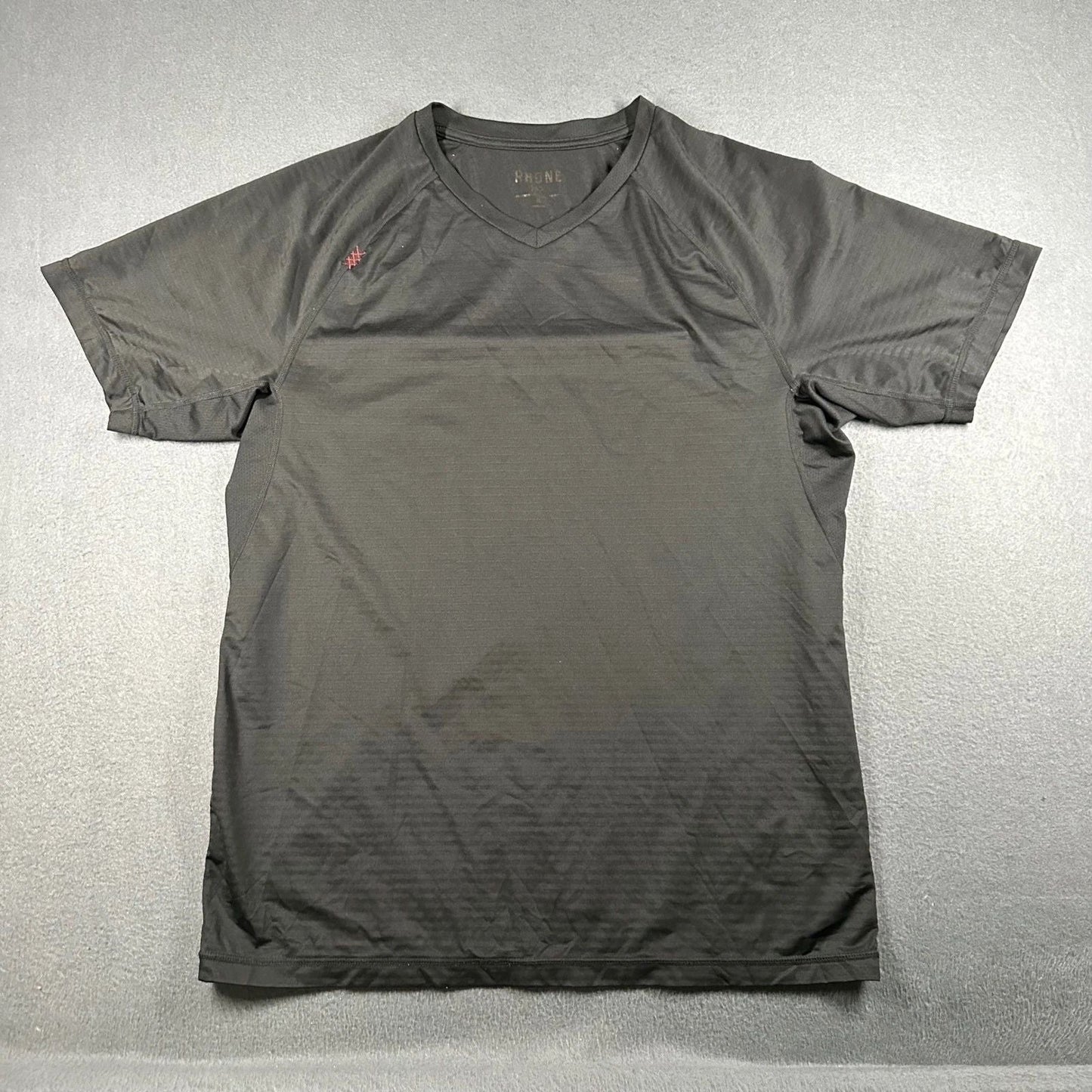 RHONE Shirt Mens Medium Black Training T-Shirt Gray Short Sleeve Athletic V-Neck Unisex T-shirt, Sweatshirt, Hoodie, Long Sleeve Tee - T-Shirt, Sweatshirt, Hoodie