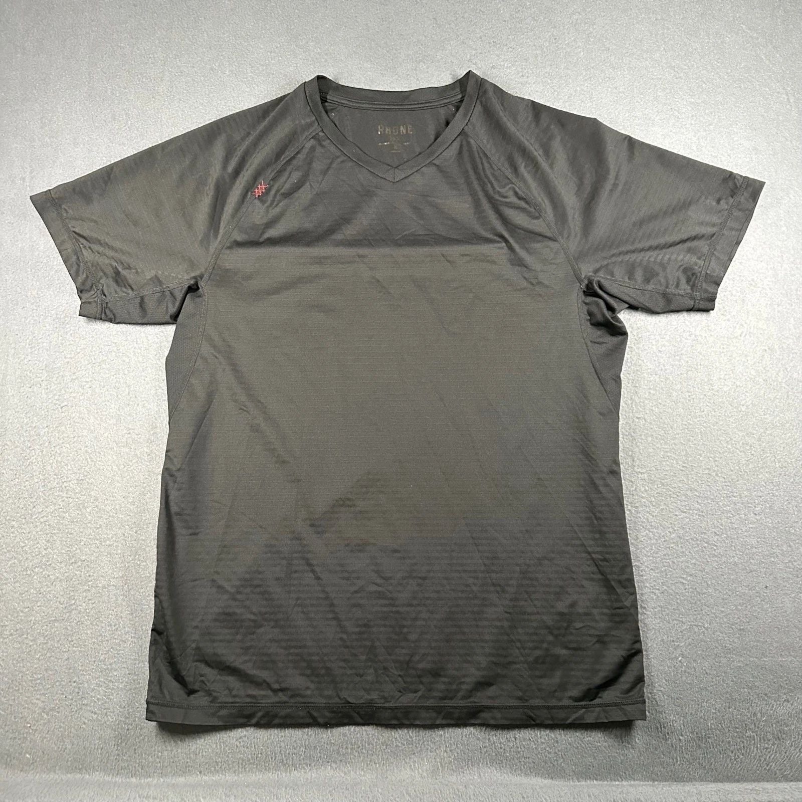RHONE Shirt Mens Medium Black Training T-Shirt Gray Short Sleeve Athletic V-Neck Unisex T-shirt, Sweatshirt, Hoodie, Long Sleeve Tee - T-Shirt, Sweatshirt, Hoodie