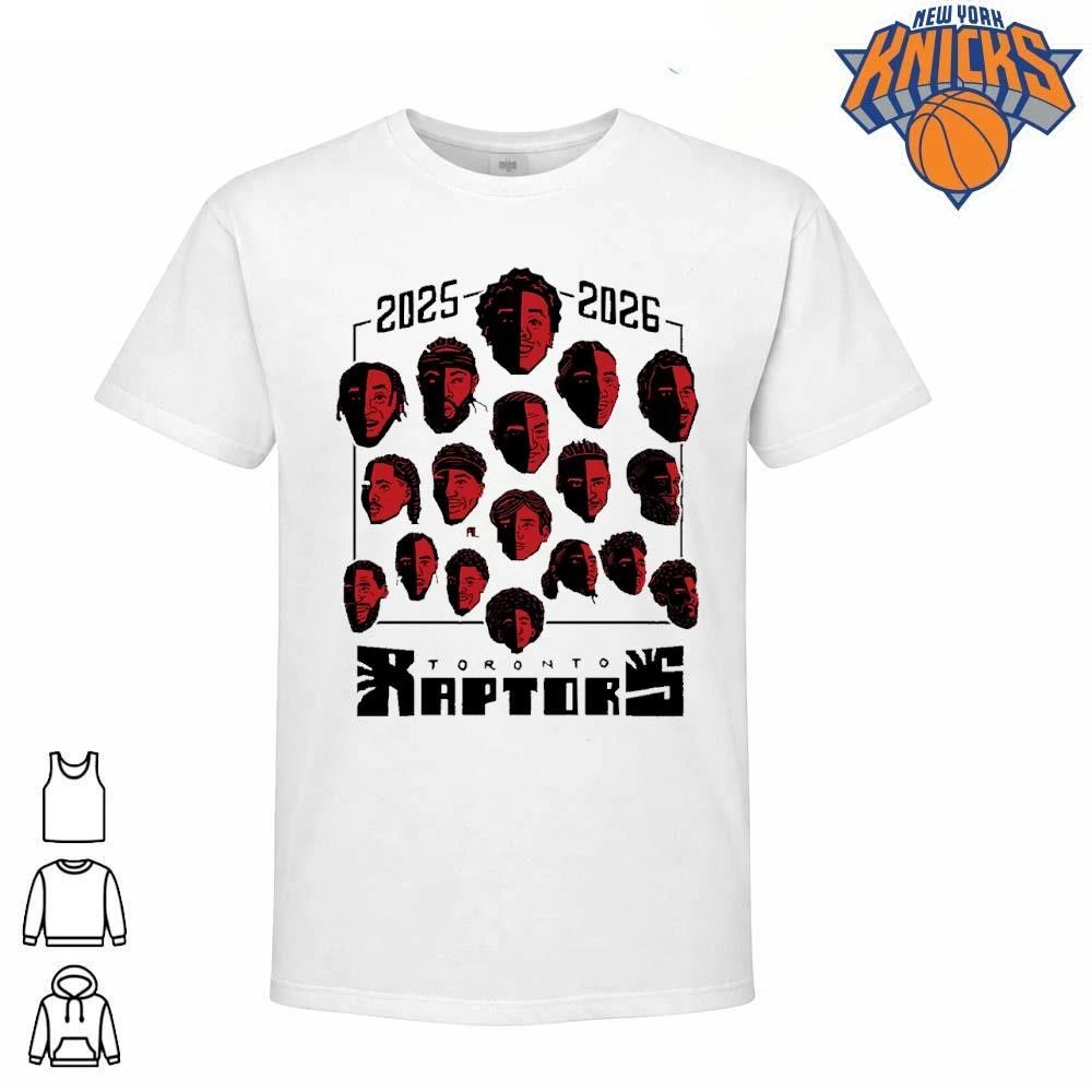Toronto Raptors Full Team Roster Caricature Art Shadow Face Red Graphic shirt Unisex T-shirt, Sweatshirt, Hoodie, Long Sleeve Tee - T-Shirt, Sweatshirt, Hoodie