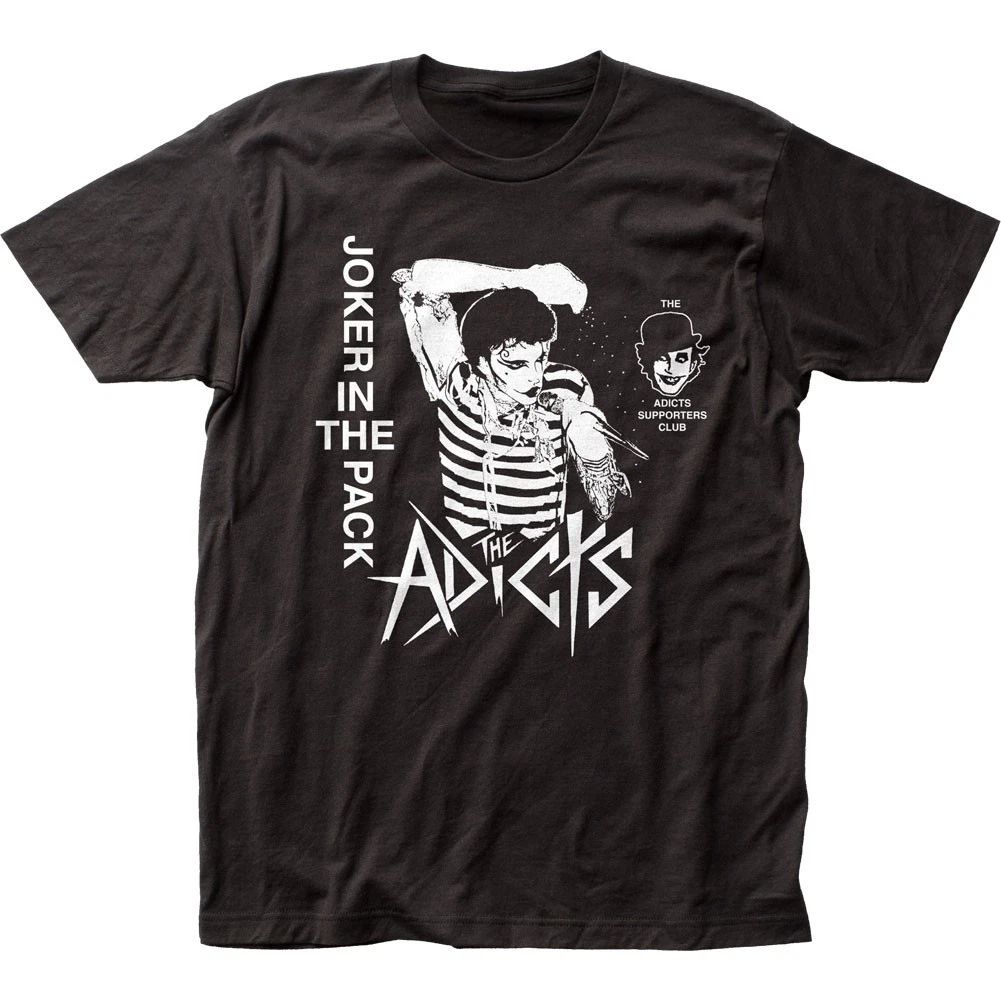 The Adicts Joker In The Pack Mens T Shirt Music Classic Rock Band Tee New Black Unisex T-shirt, Sweatshirt, Hoodie, Long Sleeve Tee - T-Shirt, Sweatshirt, Hoodie