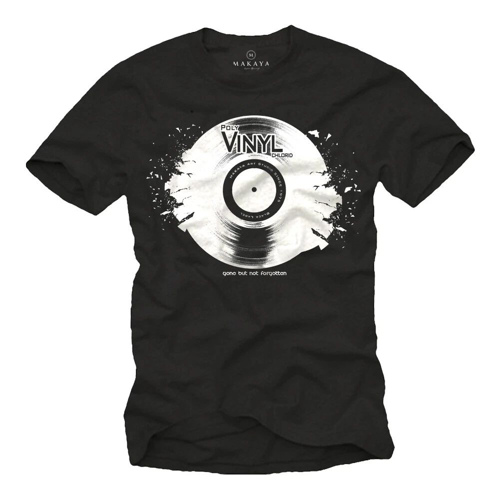 Vintage Electro House Music Men's T-Shirt with Vinyl - Men's Turntable DJ Shirt Unisex T-shirt, Sweatshirt, Hoodie, Long Sleeve Tee - T-Shirt, Sweatshirt, Hoodie
