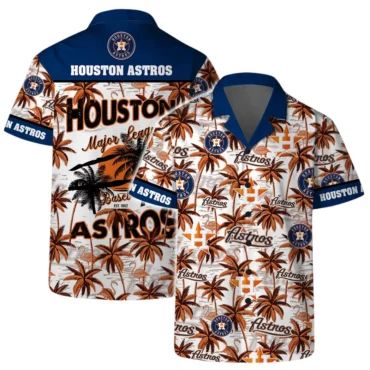 Houston Astros Major League Palm Hawaiian Shirt Unisex T-shirt, Sweatshirt, Hoodie, Long Sleeve Tee - T-Shirt, Sweatshirt, Hoodie