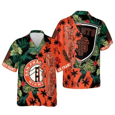 San Francisco Giants Tropical Icon Hawaiian Shirt Unisex T-shirt, Sweatshirt, Hoodie, Long Sleeve Tee - T-Shirt, Sweatshirt, Hoodie