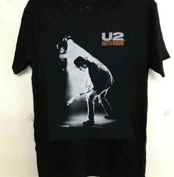 U2 Rock Band T-Shirt, Vintage 1988 U2 Rattle and Hum Album Music Tee Unisex T-shirt, Sweatshirt, Hoodie, Long Sleeve Tee - T-Shirt, Sweatshirt, Hoodie