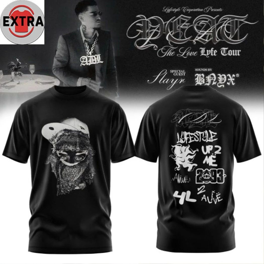 Yeat The Love Lyfe Tour 2026 Logo Two Sided Shirt Unisex T-shirt, Sweatshirt, Hoodie, Long Sleeve Tee - T-Shirt, Sweatshirt, Hoodie