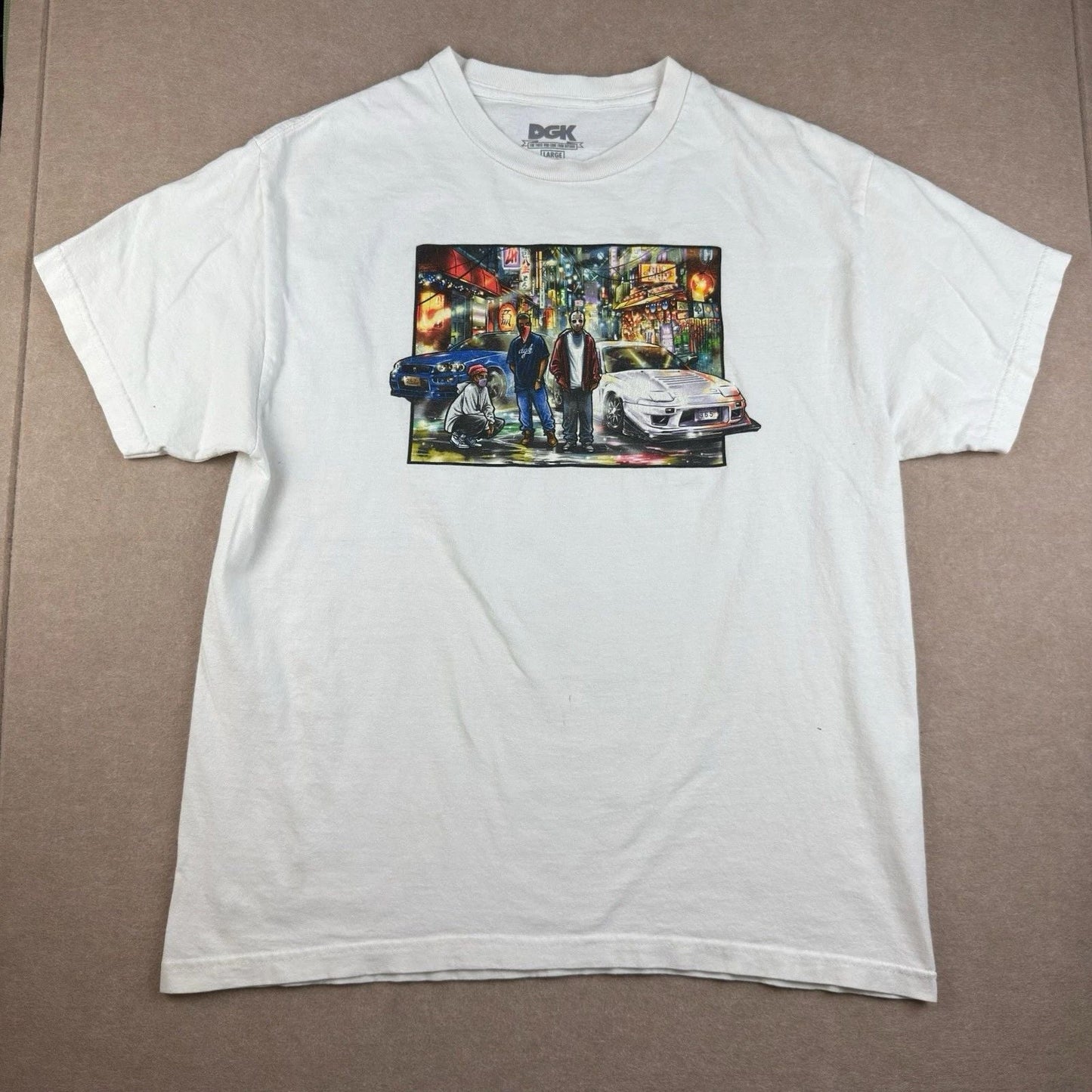 DGK T-Shirt Mens Large White Streetwear Gangsta Car Graphic Tee Unisex T-shirt, Sweatshirt, Hoodie, Long Sleeve Tee - T-Shirt, Sweatshirt, Hoodie