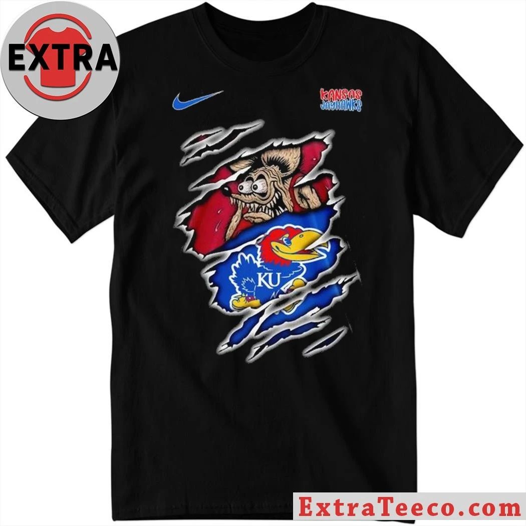 Kansas Jayhawks NCAA Varsity Savage Logo T-Shirt Unisex T-shirt, Sweatshirt, Hoodie, Long Sleeve Tee - T-Shirt, Sweatshirt, Hoodie