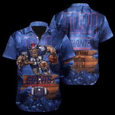 Personalized New York Giants Jungle Blitz Hawaiian Shirt Unisex T-shirt, Sweatshirt, Hoodie, Long Sleeve Tee - T-Shirt, Sweatshirt, Hoodie