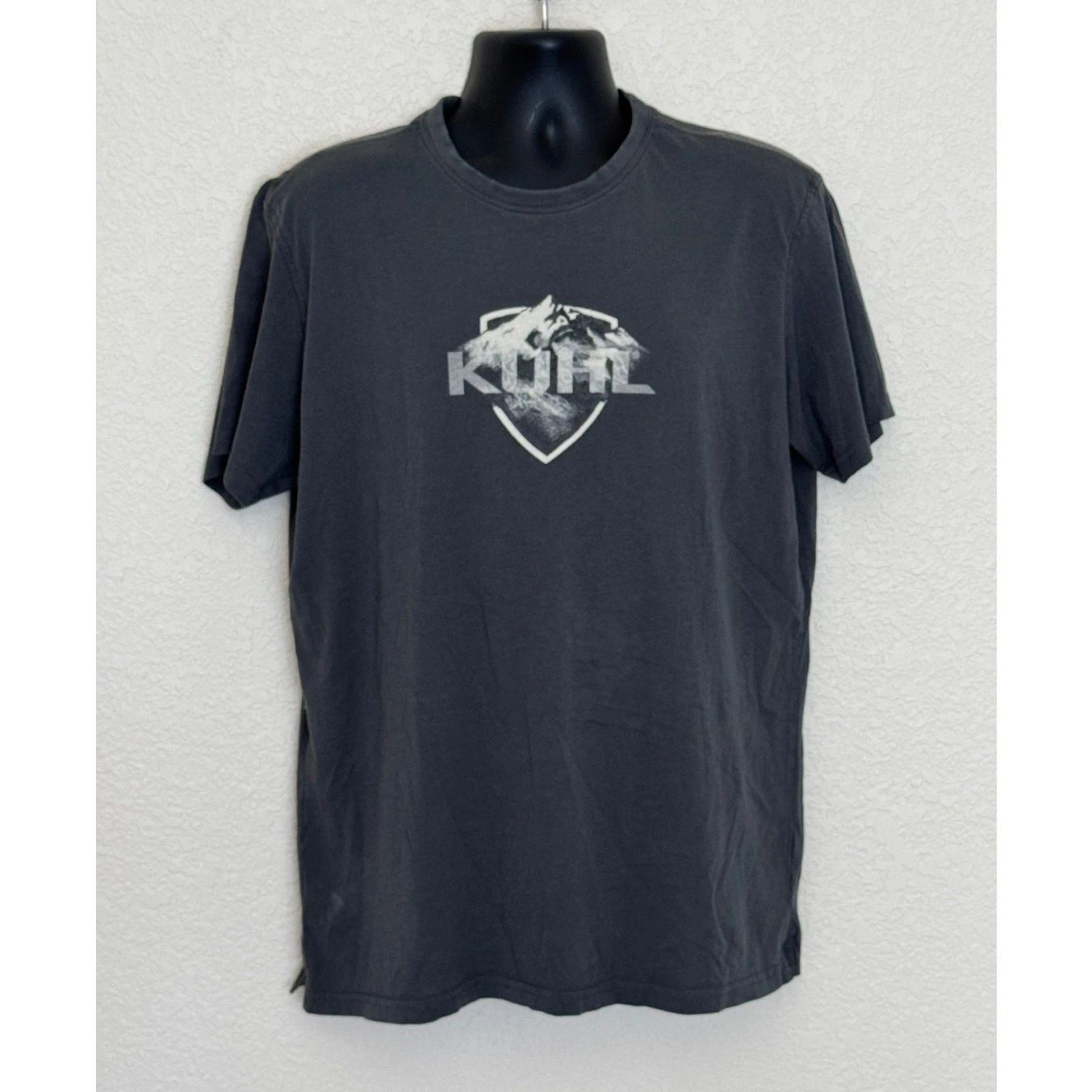 KUHL T Shirt Mens XL Cotton Grey Mountain Logo Hiking Outdoor Casual Activewear Unisex T-shirt, Sweatshirt, Hoodie, Long Sleeve Tee - T-Shirt, Sweatshirt, Hoodie