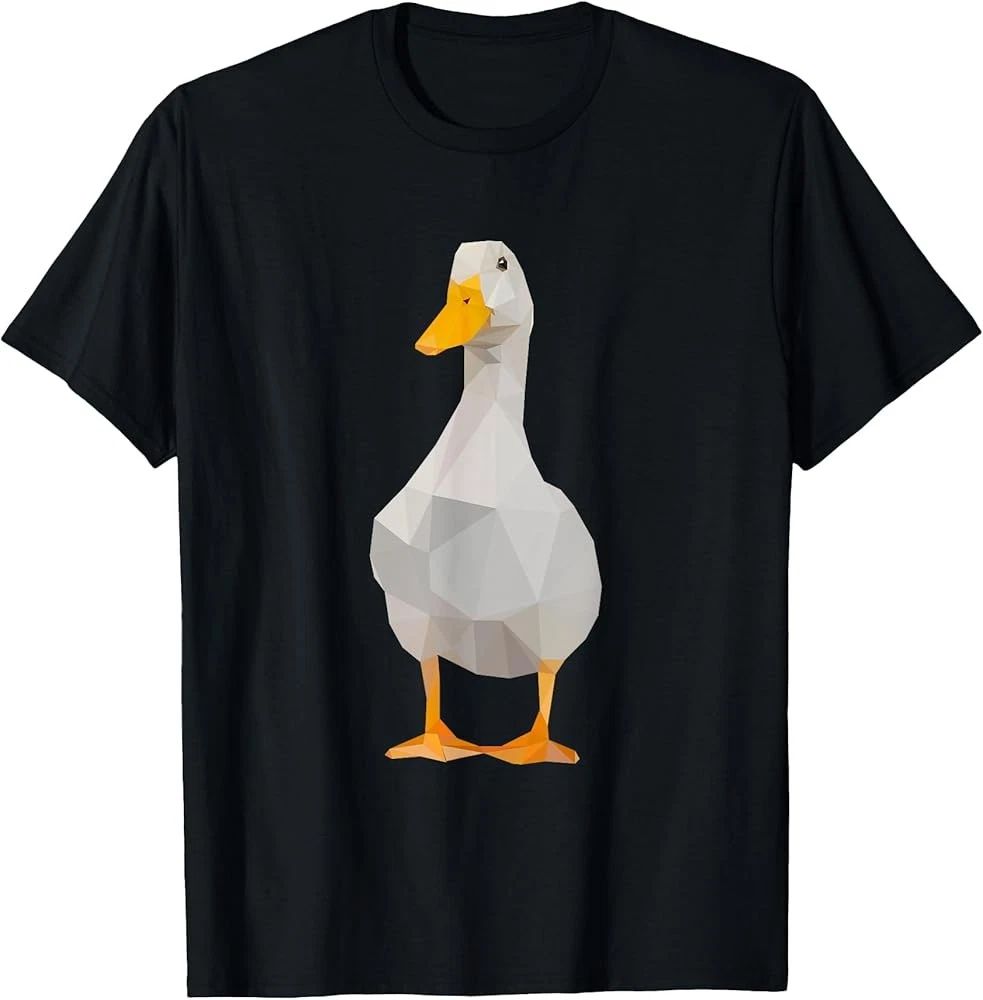 Cute Polygonal Duck Lover Farm Duck T-Shirt Unisex T-shirt, Sweatshirt, Hoodie, Long Sleeve Tee - T-Shirt, Sweatshirt, Hoodie