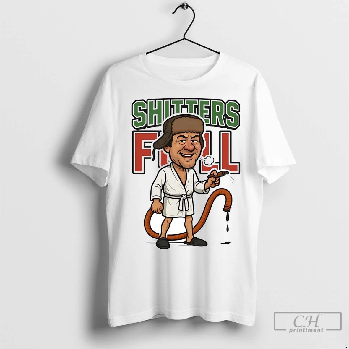 Premium Cousin Eddie Shitters Full Caricature Christmas Unisex T-shirt, Sweatshirt, Hoodie, Long Sleeve Tee - T-Shirt, Sweatshirt, Hoodie