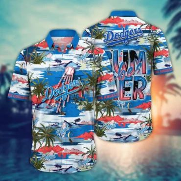 Los Angeles Dodgers Tropical Summer Hawaiian Shirt Unisex T-shirt, Sweatshirt, Hoodie, Long Sleeve Tee - T-Shirt, Sweatshirt, Hoodie