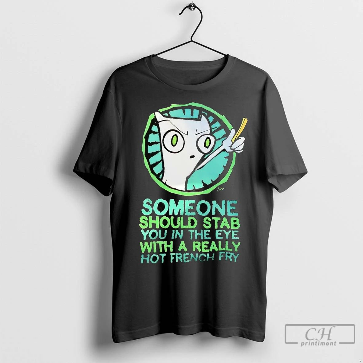Premium Foamy The Squirrel Someone Should Stab You In The Eye Unisex T-shirt, Sweatshirt, Hoodie, Long Sleeve Tee - T-Shirt, Sweatshirt, Hoodie