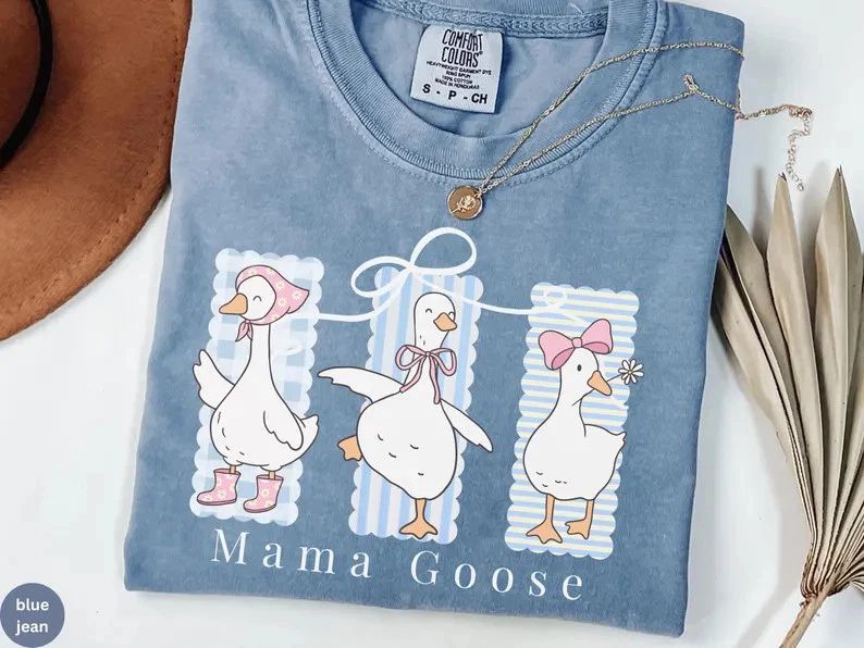 Mama Goose Comfort Tee Cute Mom Unisex T-shirt, Sweatshirt, Hoodie, Long Sleeve Tee - T-Shirt, Sweatshirt, Hoodie
