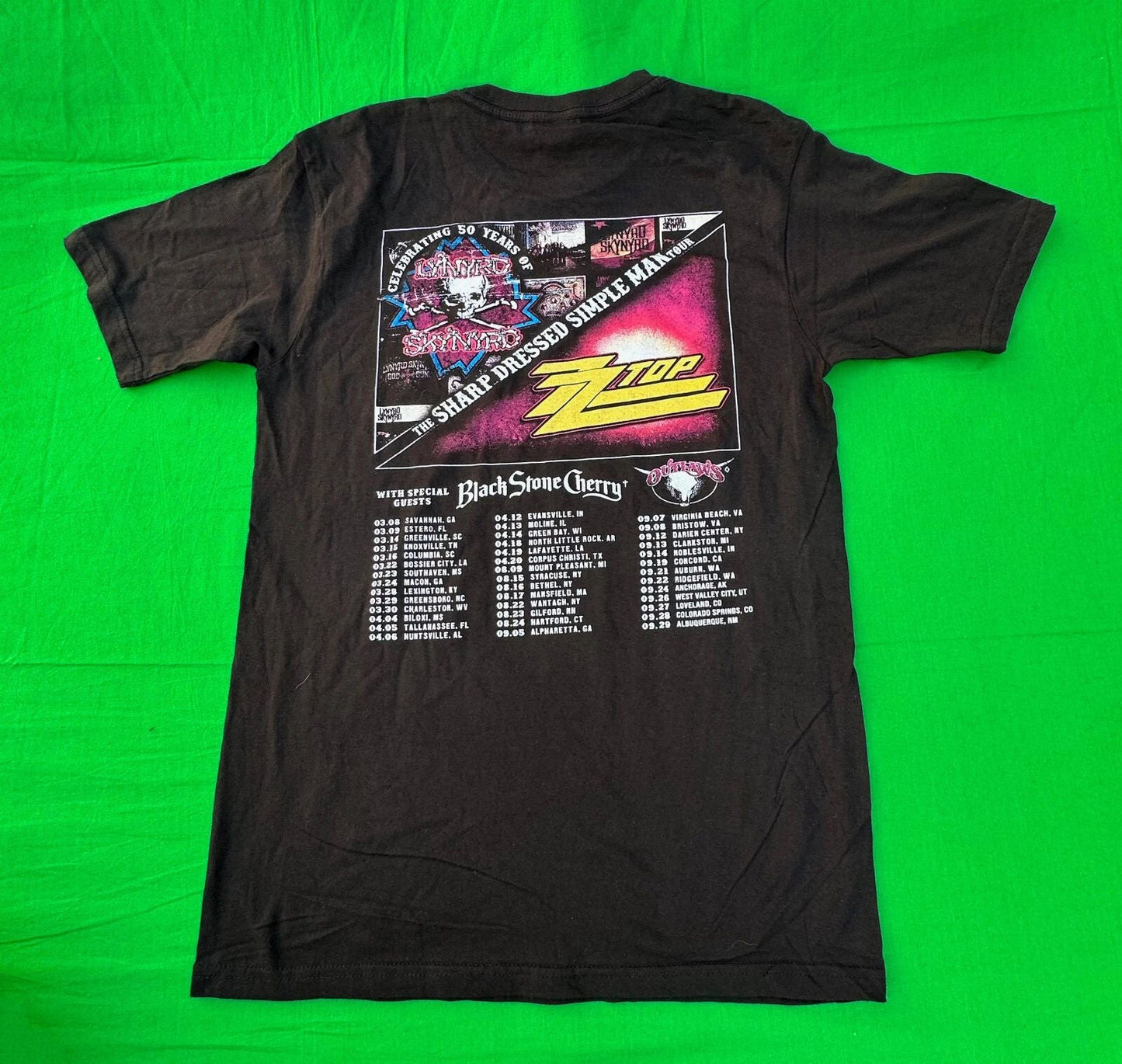 ZZ Top Lynyrd Skynyrd The Sharp Dressed Simple Man Tour Men's T-Shirt Size M. Unisex T-shirt, Sweatshirt, Hoodie, Long Sleeve Tee - T-Shirt, Sweatshirt, Hoodie
