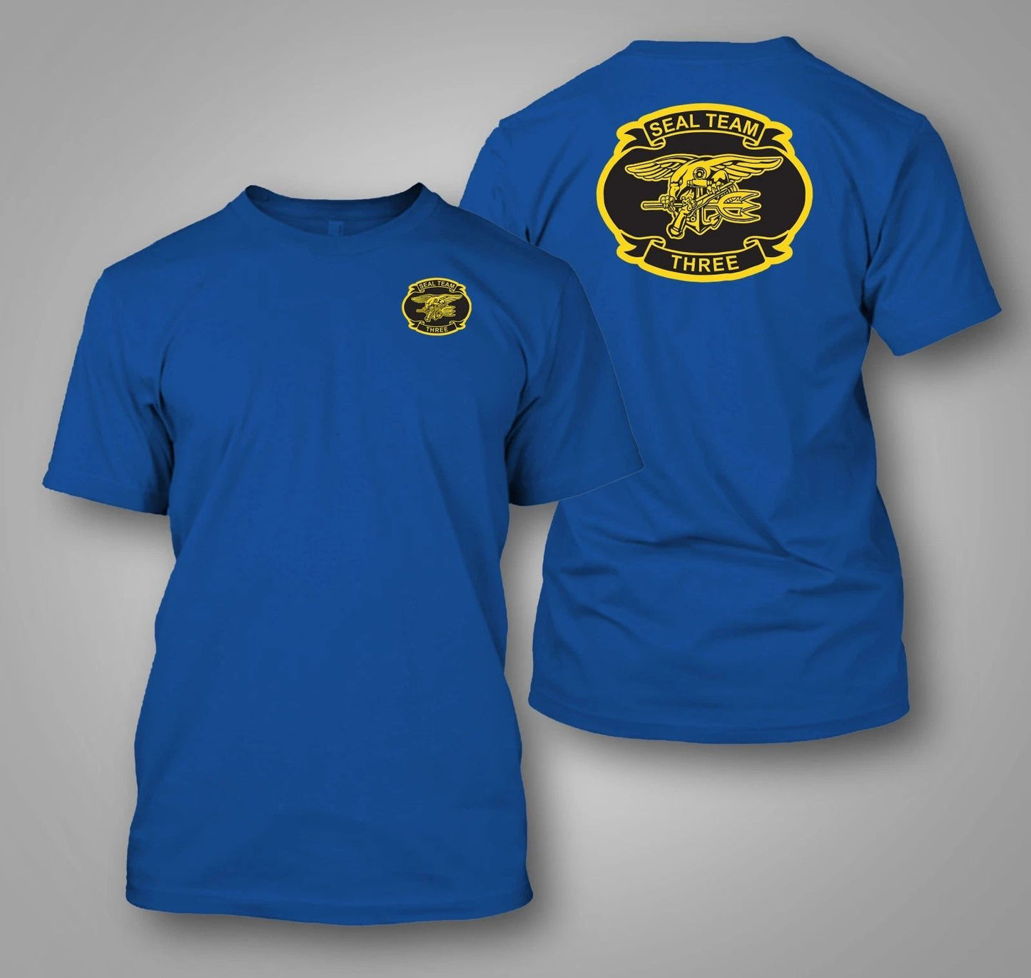 U.S. Navy SEAL Team 3 Naval Special  -  Custom Men's Back and front  T-Shirt Tee Unisex T-shirt, Sweatshirt, Hoodie, Long Sleeve Tee - T-Shirt, Sweatshirt, Hoodie
