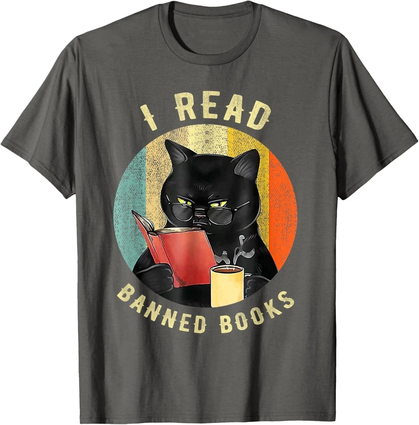 Funny Cat I Read Banned Books Bookworms Loves Unisex T-Shirt Unisex T-shirt, Sweatshirt, Hoodie, Long Sleeve Tee - T-Shirt, Sweatshirt, Hoodie