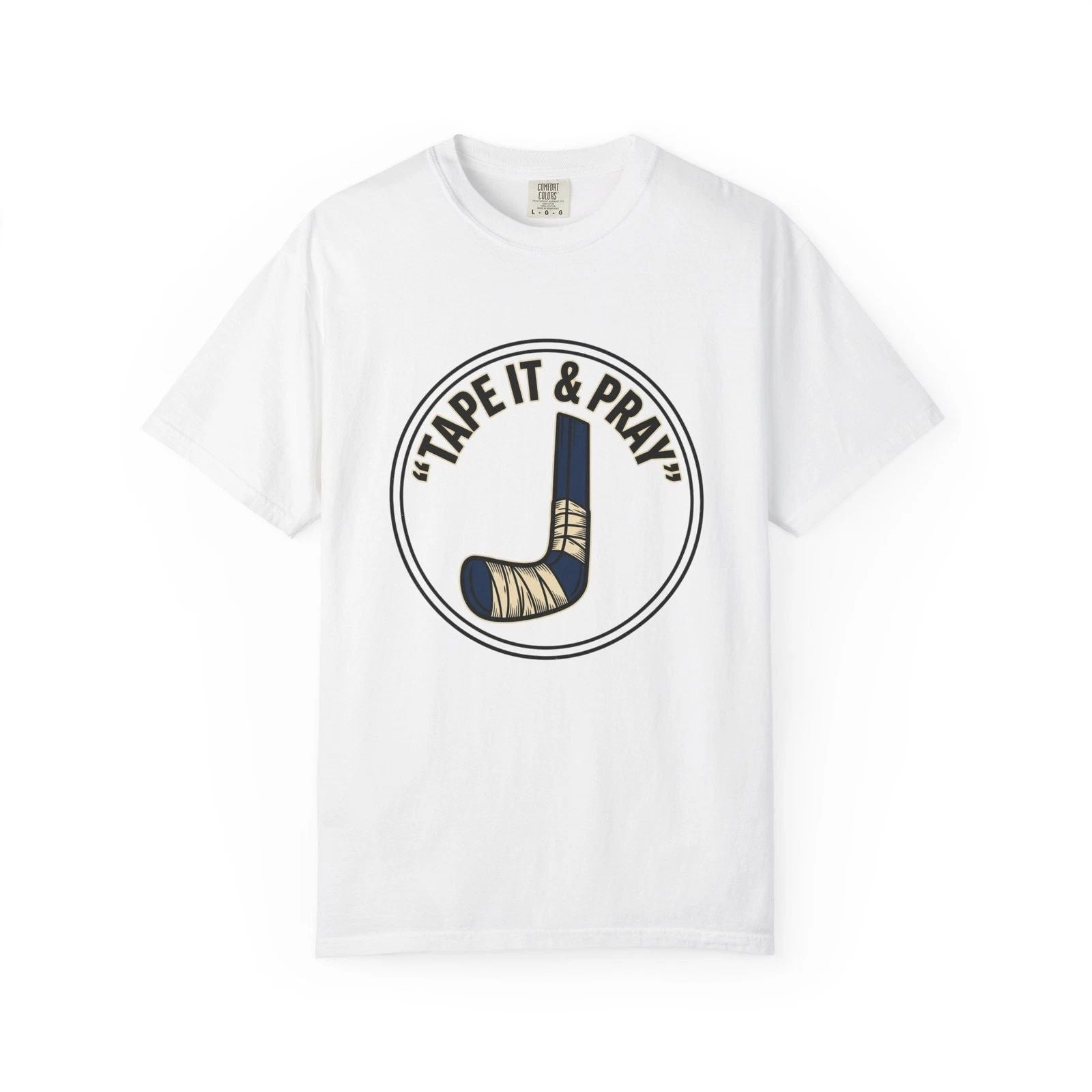 Hockey Shirt Tape It And Pray Funny Beer League Adult Hoodie Unisex Hockey Unisex T-shirt, Sweatshirt, Hoodie, Long Sleeve Tee - T-Shirt, Sweatshirt, Hoodie