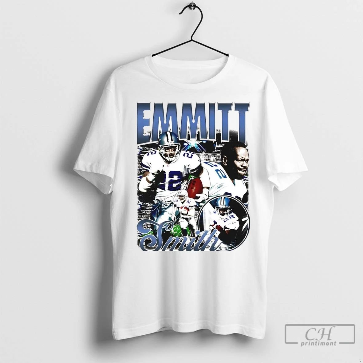 Premium Emmitt Smith Picture Collage Dallas Cowboys Unisex T-shirt, Sweatshirt, Hoodie, Long Sleeve Tee - T-Shirt, Sweatshirt, Hoodie
