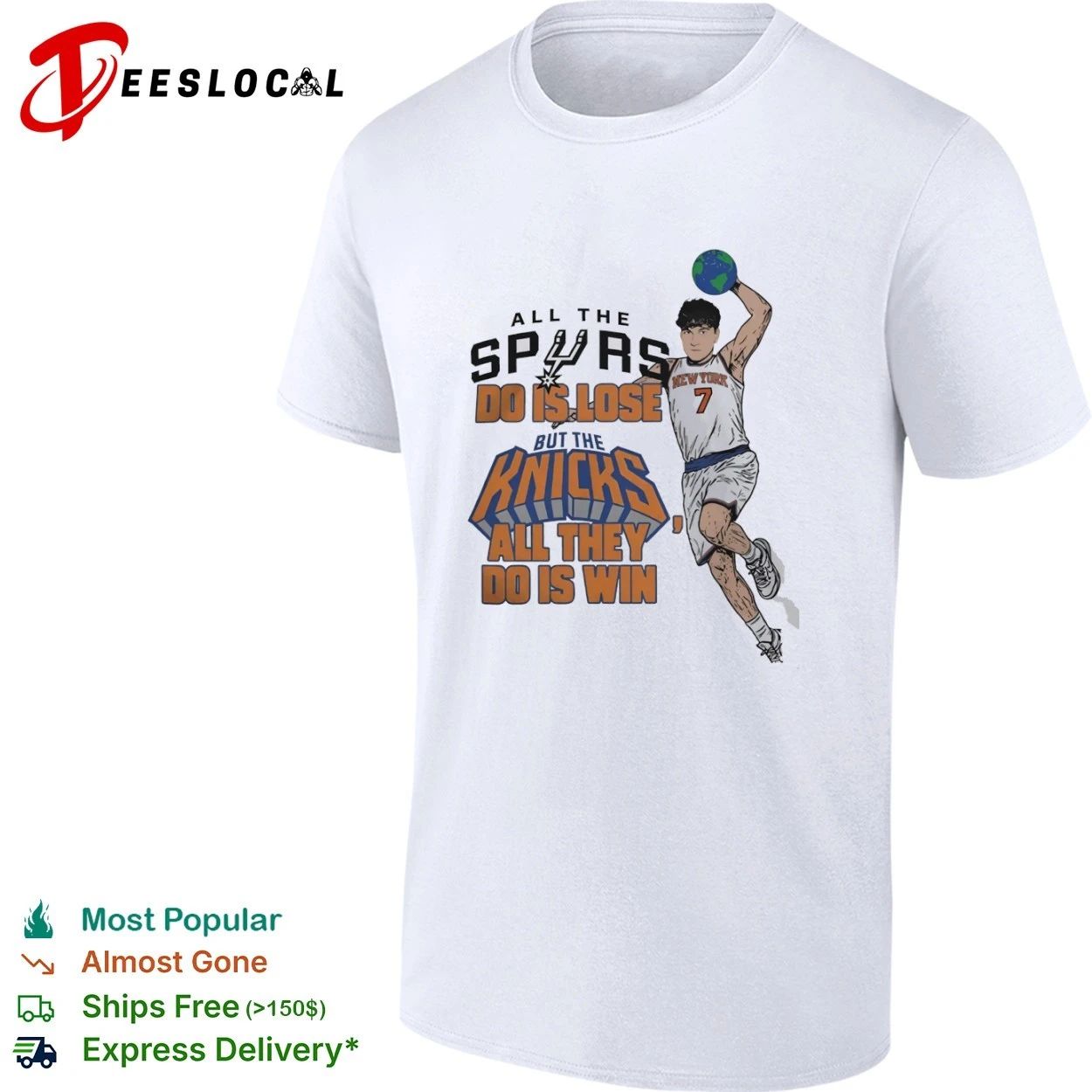 Jalen Brunson NY Knicks All the Spurs Do Is Lose but the Knicks All They Do Is Win T-shirt - T-Shirt, Sweatshirt, Hoodie