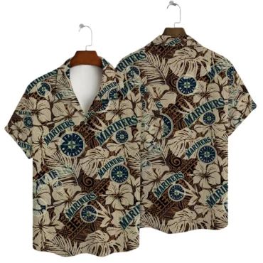 Seattle Mariners Coastal Breeze Hawaiian Shirt Unisex T-shirt, Sweatshirt, Hoodie, Long Sleeve Tee - T-Shirt, Sweatshirt, Hoodie