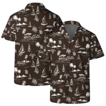 San Diego Padres Island Sail Hawaiian Shirt Unisex T-shirt, Sweatshirt, Hoodie, Long Sleeve Tee - T-Shirt, Sweatshirt, Hoodie