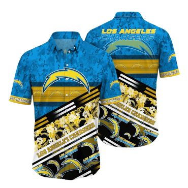 Los Angeles Chargers Floral Storm Hawaiian Shirt Unisex T-shirt, Sweatshirt, Hoodie, Long Sleeve Tee - T-Shirt, Sweatshirt, Hoodie