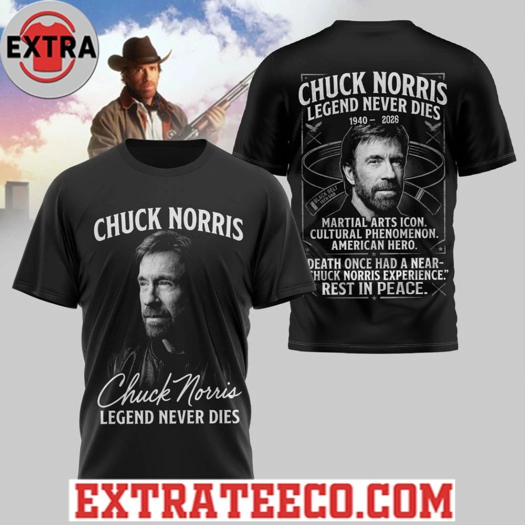 Chuck Norris Legend Never Dies T-Shirt Unisex T-shirt, Sweatshirt, Hoodie, Long Sleeve Tee - T-Shirt, Sweatshirt, Hoodie