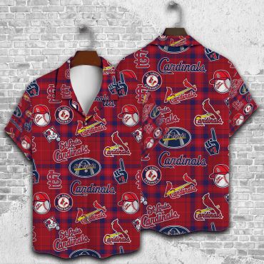 St. Louis Cardinals Plaid Pride Hawaiian Shirt Unisex T-shirt, Sweatshirt, Hoodie, Long Sleeve Tee - T-Shirt, Sweatshirt, Hoodie