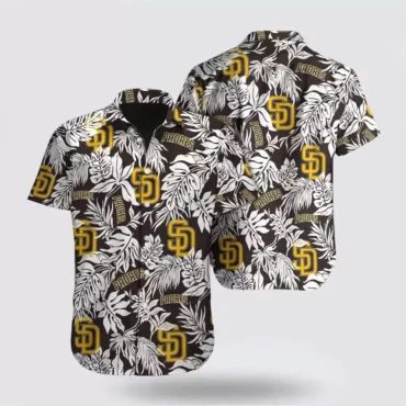 San Diego Padres Tropical Jungle Hawaiian Shirt Unisex T-shirt, Sweatshirt, Hoodie, Long Sleeve Tee - T-Shirt, Sweatshirt, Hoodie