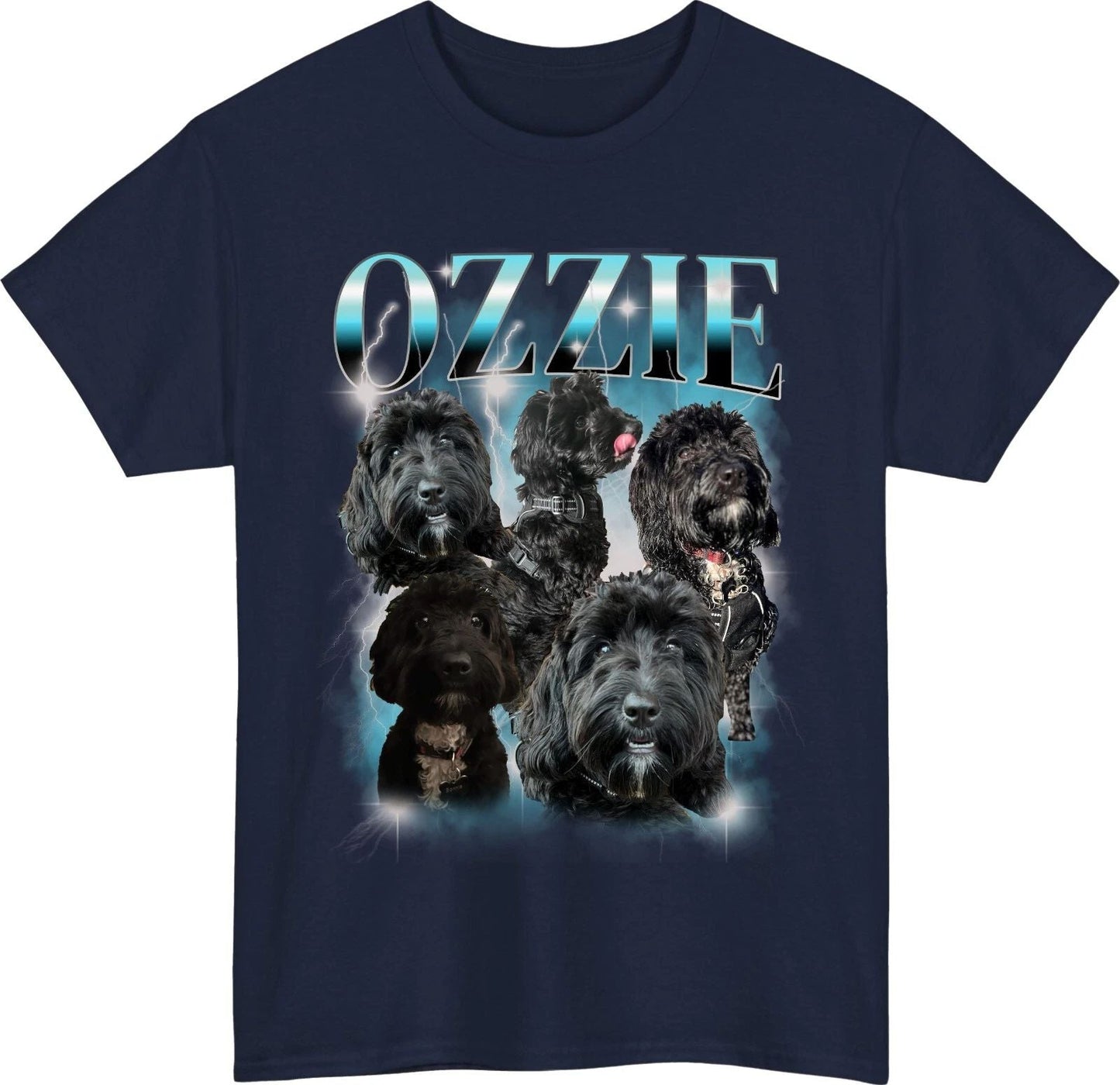 Personalised Pet Bootleg T-Shirt Custom Cat Dog Photo Name Birthday Gift Tee Top Unisex T-shirt, Sweatshirt, Hoodie, Long Sleeve Tee - T-Shirt, Sweatshirt, Hoodie