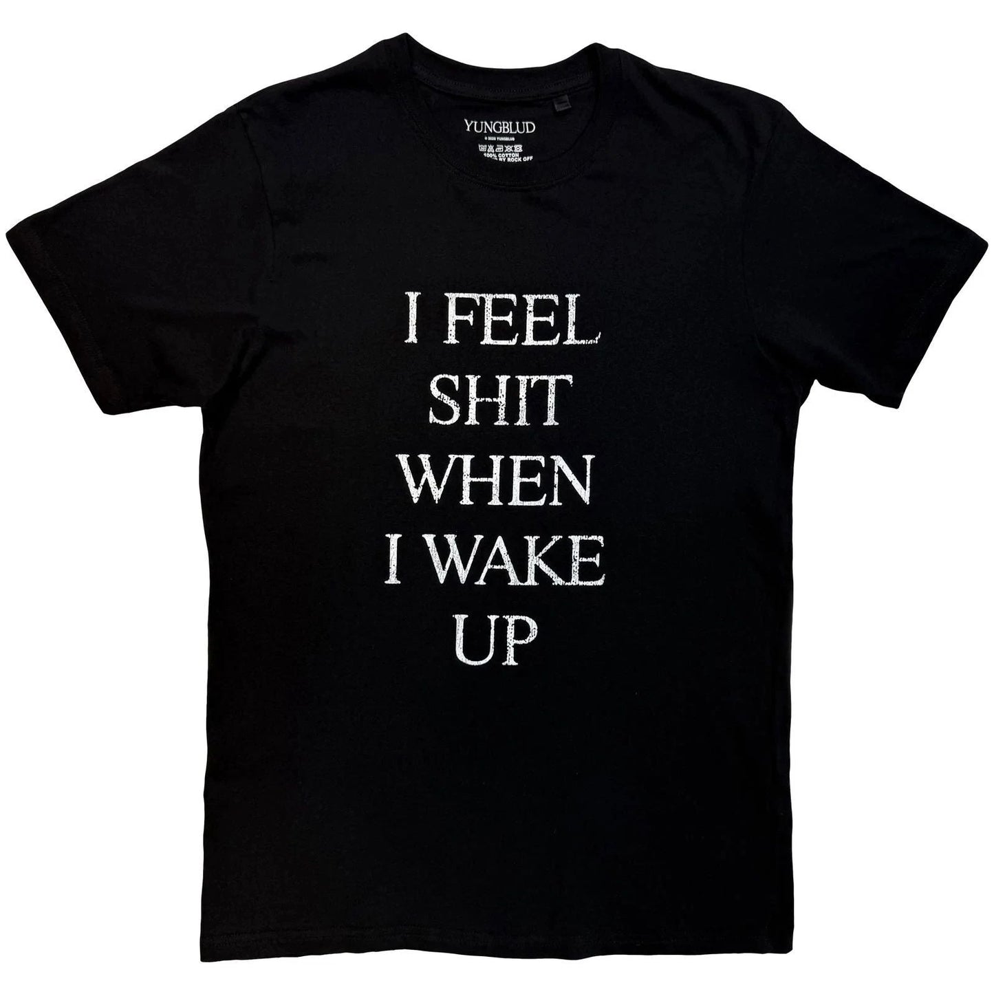 Yungblud T-Shirt: I Feel Like Sh*t (Black) OFFICIAL NEW Unisex T-shirt, Sweatshirt, Hoodie, Long Sleeve Tee - T-Shirt, Sweatshirt, Hoodie