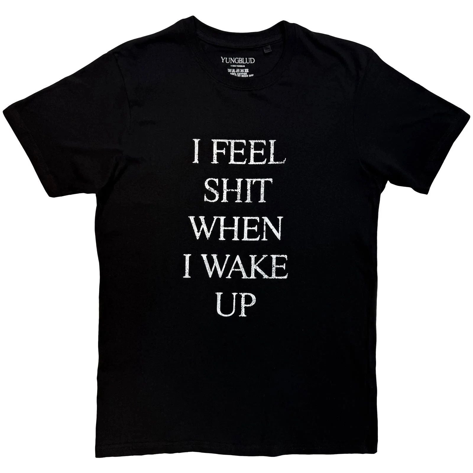 Yungblud T-Shirt: I Feel Like Sh*t (Black) OFFICIAL NEW Unisex T-shirt, Sweatshirt, Hoodie, Long Sleeve Tee - T-Shirt, Sweatshirt, Hoodie