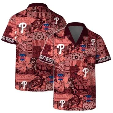 Philadelphia Phillies Retro Patch Hawaiian Shirt Unisex T-shirt, Sweatshirt, Hoodie, Long Sleeve Tee - T-Shirt, Sweatshirt, Hoodie