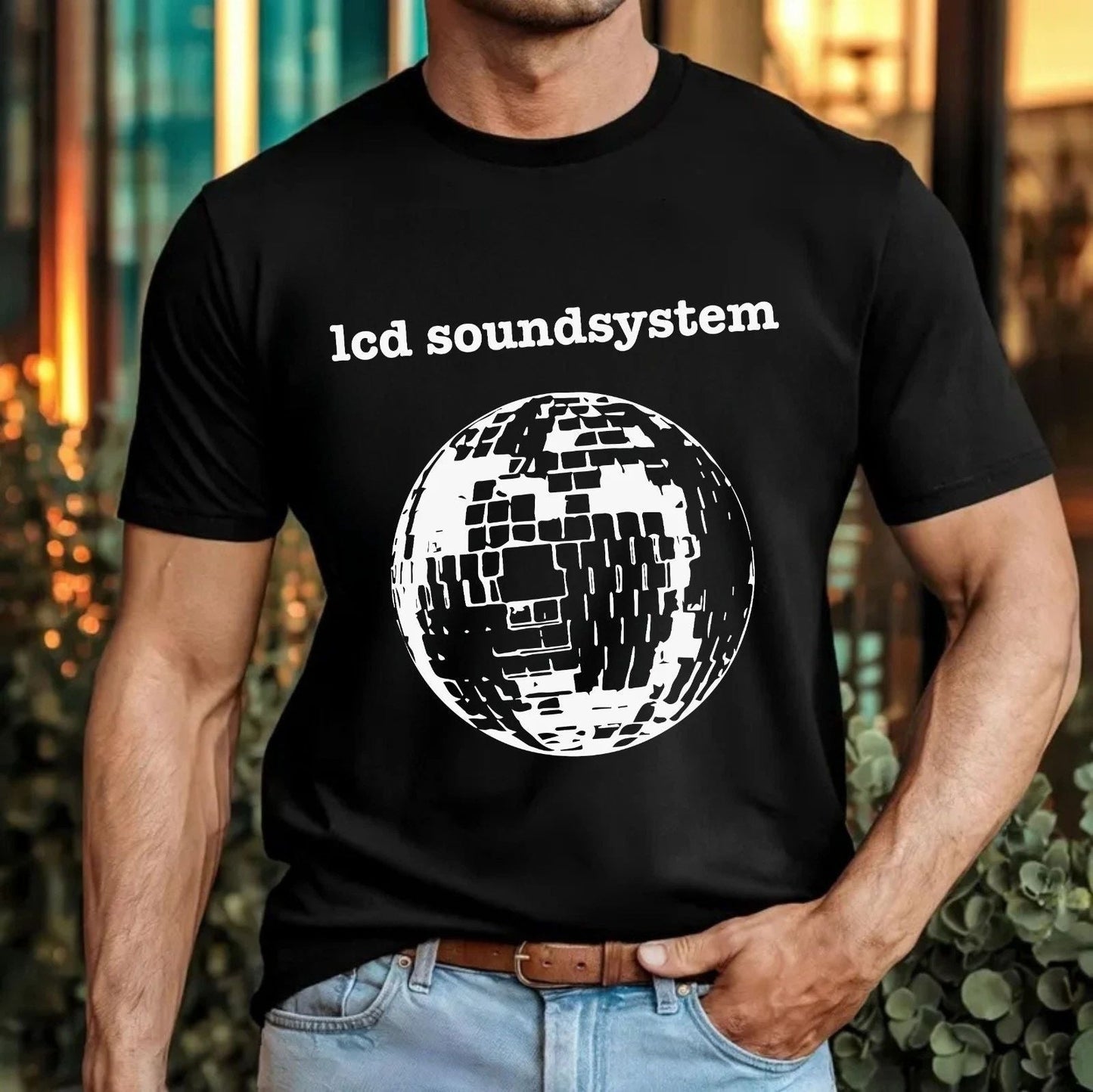 LCD Soundsystem Disco Ball T-Shirt Retro Indie Dance Punk Music Band Gift Top Unisex T-shirt, Sweatshirt, Hoodie, Long Sleeve Tee - T-Shirt, Sweatshirt, Hoodie