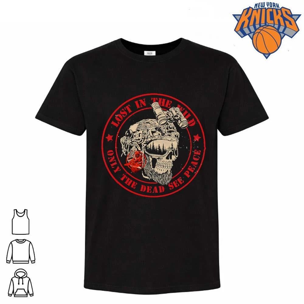 Lost In The Wild Only The Dead See Peace Skull Tactical Shirt Unisex T-shirt, Sweatshirt, Hoodie, Long Sleeve Tee - T-Shirt, Sweatshirt, Hoodie