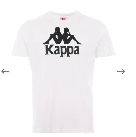 $50 KAPPA White ESTESSI Regular Fit Short Sleeve Logo T-SHIRT Soccer Jersey NWT Unisex T-shirt, Sweatshirt, Hoodie, Long Sleeve Tee - T-Shirt, Sweatshirt, Hoodie