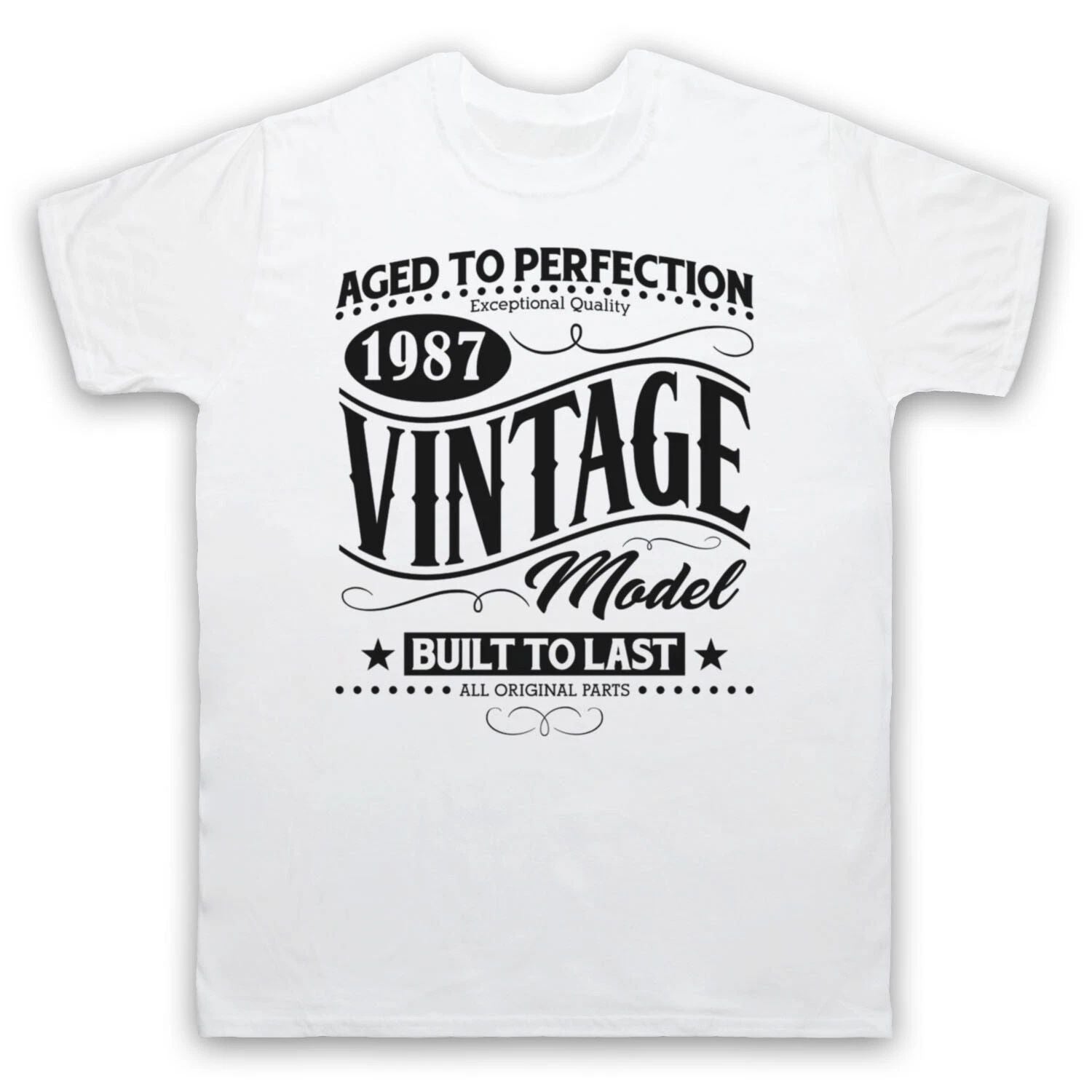 1987 VINTAGE MODEL BORN IN BIRTH YEAR DATE FUNNY AGE MENS & WOMENS T-SHIRT Unisex T-shirt, Sweatshirt, Hoodie, Long Sleeve Tee - T-Shirt, Sweatshirt, Hoodie