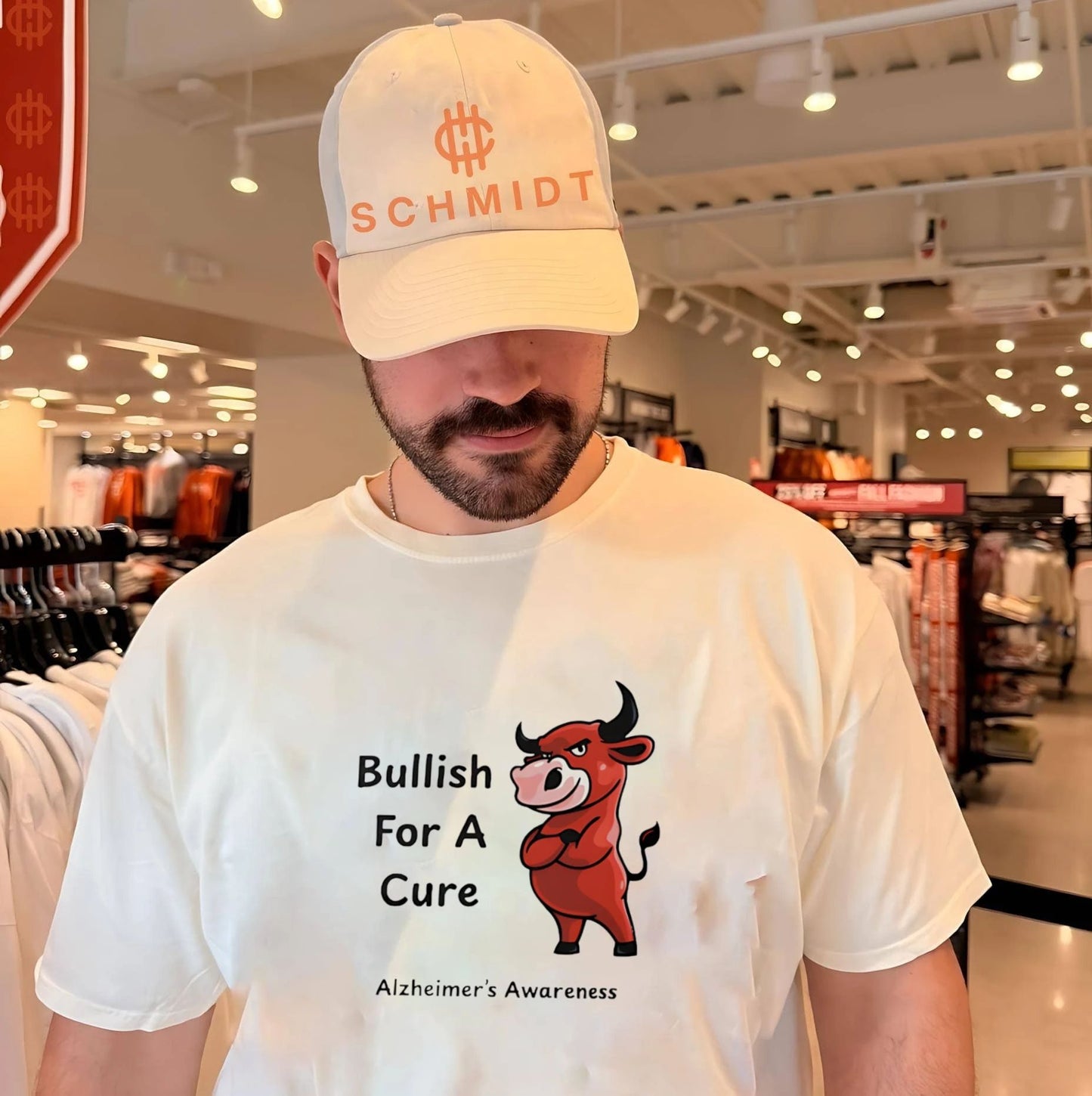 Bullish for a Cure Alzheimers Awareness shirt Unisex T-shirt, Sweatshirt, Hoodie, Long Sleeve Tee - T-Shirt, Sweatshirt, Hoodie