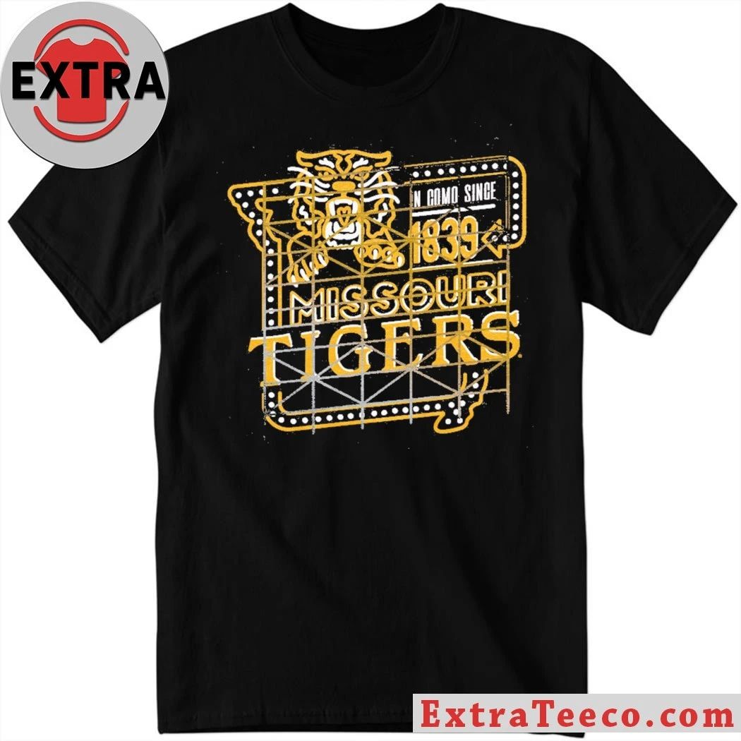 Missouri Tigers Light Up Sign Logo T-Shirt Unisex T-shirt, Sweatshirt, Hoodie, Long Sleeve Tee - T-Shirt, Sweatshirt, Hoodie