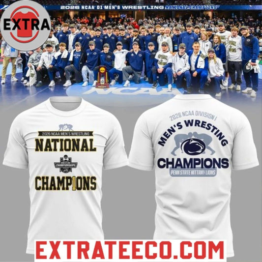 2026 Mens Wrestling Champions Penn State Nittany Lions Shirts Unisex T-shirt, Sweatshirt, Hoodie, Long Sleeve Tee - T-Shirt, Sweatshirt, Hoodie