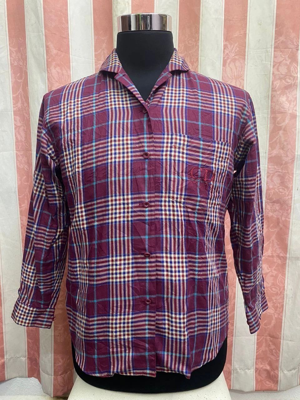 Vintage Christian Dior Sports Plaid Button Up Shirt Unisex T-shirt, Sweatshirt, Hoodie, Long Sleeve Tee - T-Shirt, Sweatshirt, Hoodie