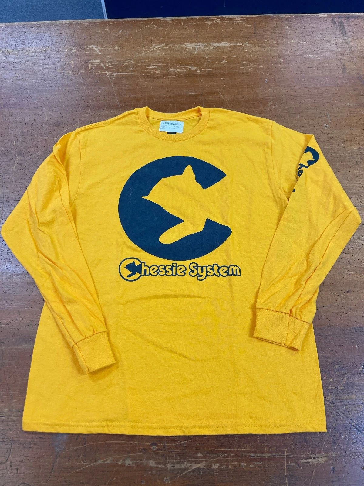 Chessie System Long Sleeve T-Shirt Gold/Navy Blue Logo Unisex T-shirt, Sweatshirt, Hoodie, Long Sleeve Tee - T-Shirt, Sweatshirt, Hoodie