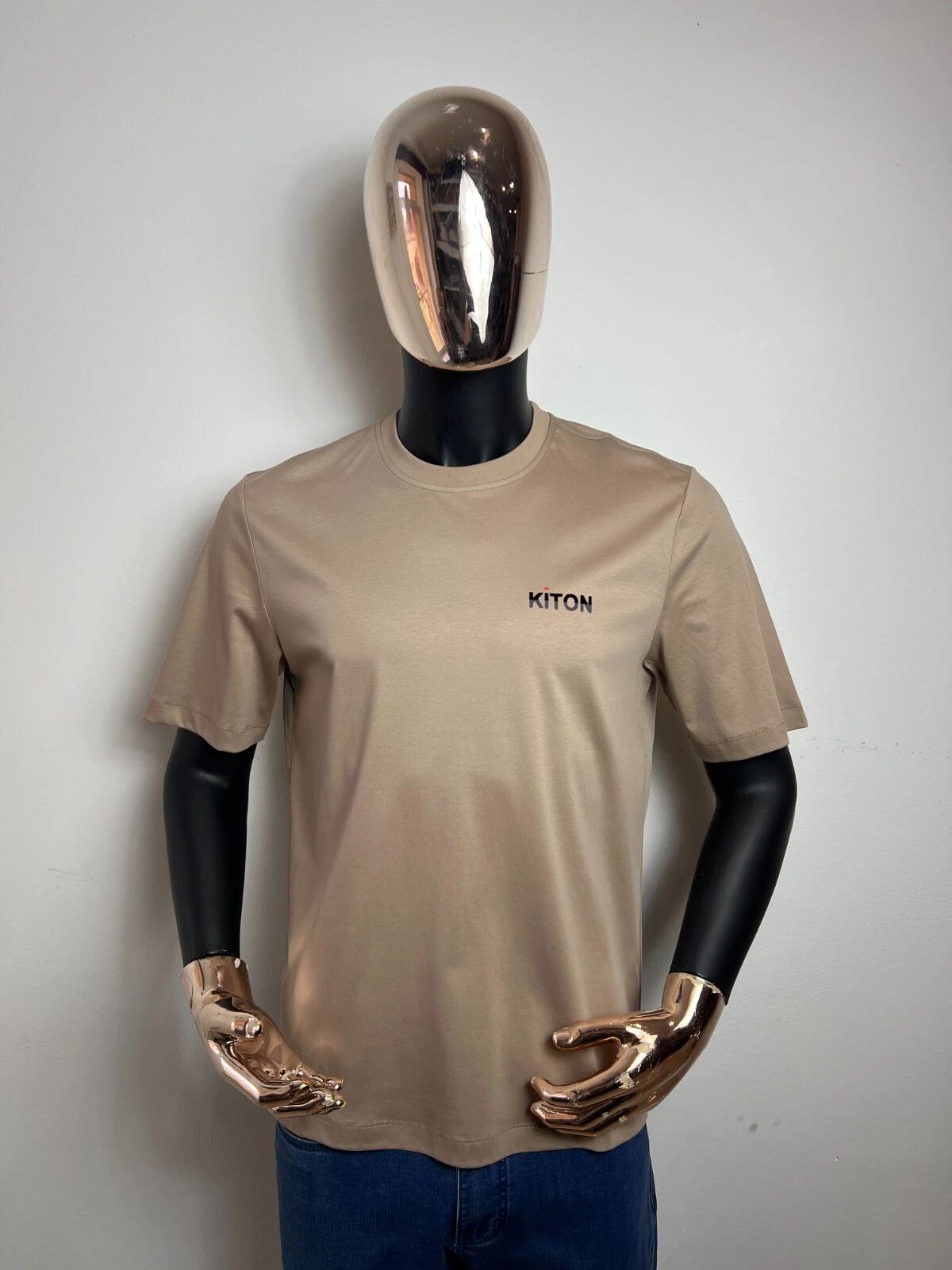 KITON Cotton Crewneck Jersey T-Shirt Size 54 / XL (100% Authentic & New) Unisex T-shirt, Sweatshirt, Hoodie, Long Sleeve Tee - T-Shirt, Sweatshirt, Hoodie