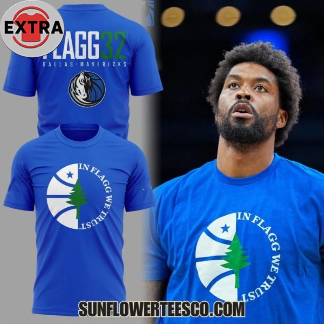 Dallas Mavericks In Flagg We Trust 2026 Blue Logo Two Sided Shirt Unisex T-shirt, Sweatshirt, Hoodie, Long Sleeve Tee - T-Shirt, Sweatshirt, Hoodie