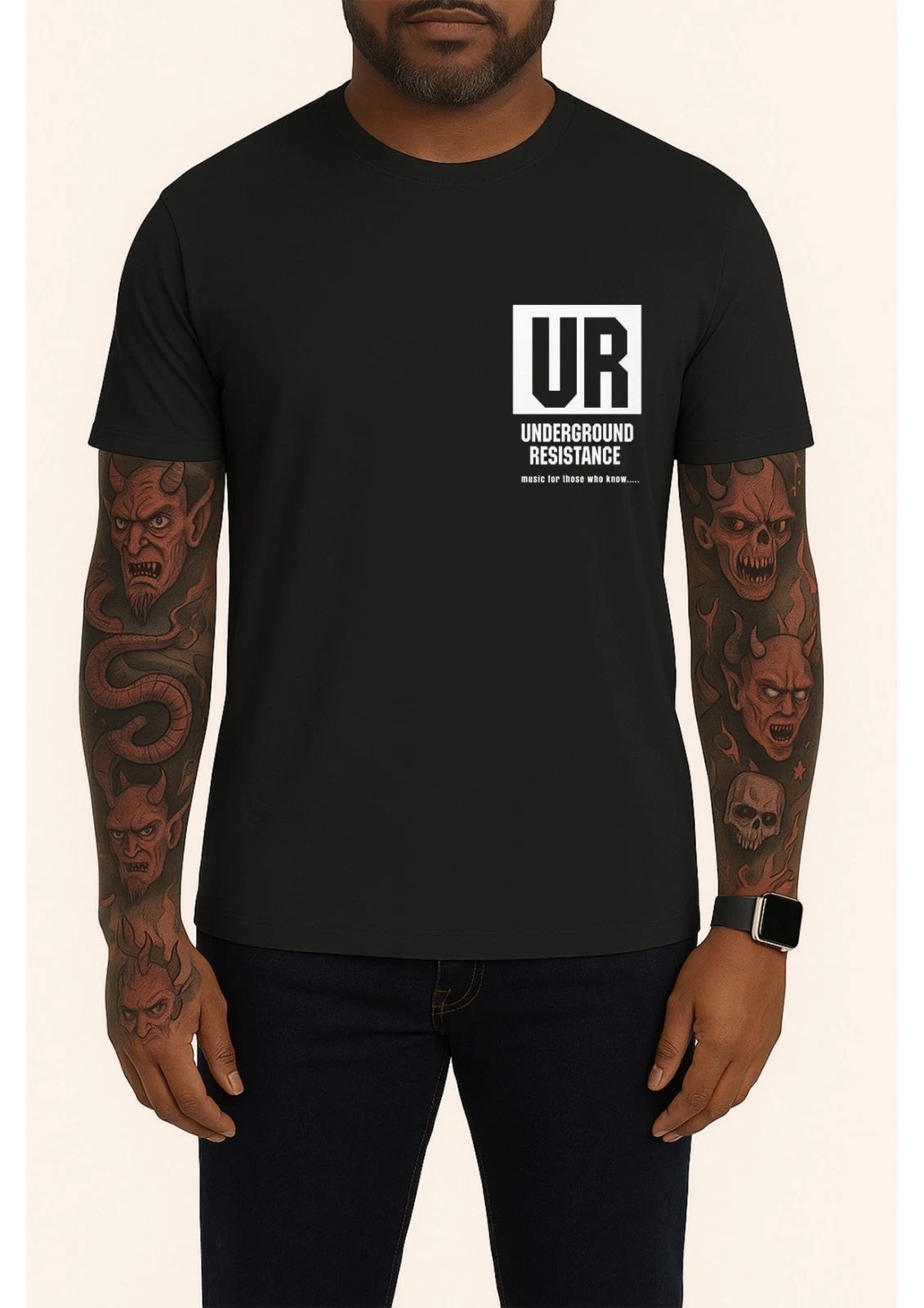 Underground Resistance T-Shirt Detroit Techno Music For Those Who Know Retro Tee Unisex T-shirt, Sweatshirt, Hoodie, Long Sleeve Tee - T-Shirt, Sweatshirt, Hoodie